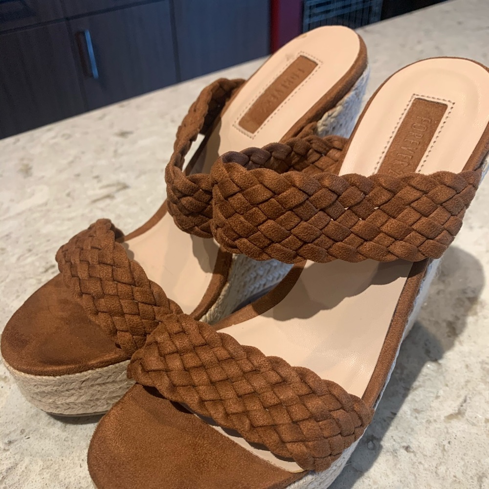 3/$35 Forever 21 high wedge sandals